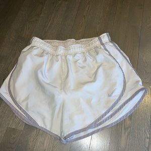 White Nike Running Shorts - Size medium